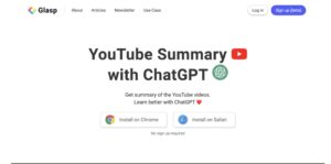youtube summary with chatgptのインストール画面