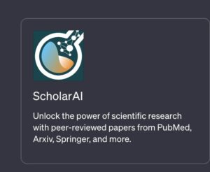 『Scholar AI』のロゴマーク
