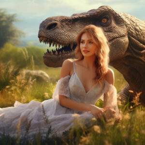 a-girl-with-a-pet-dinosaur