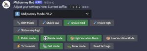 MidjourneyでRemix modeをオンにした時の画像