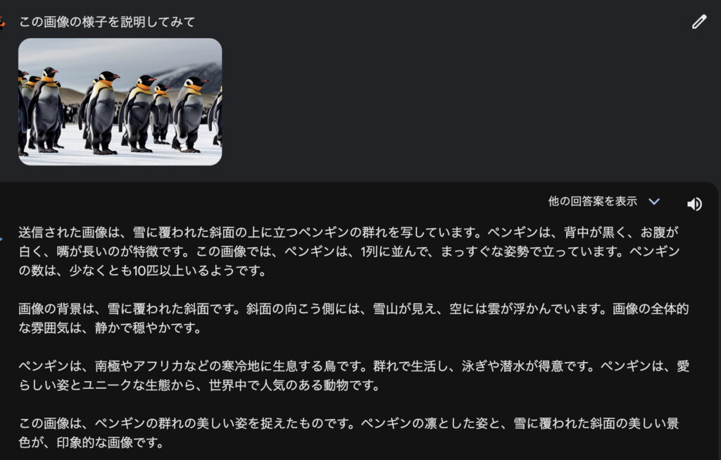 Geminiが画像とテキストの２つの入力を説明している画像