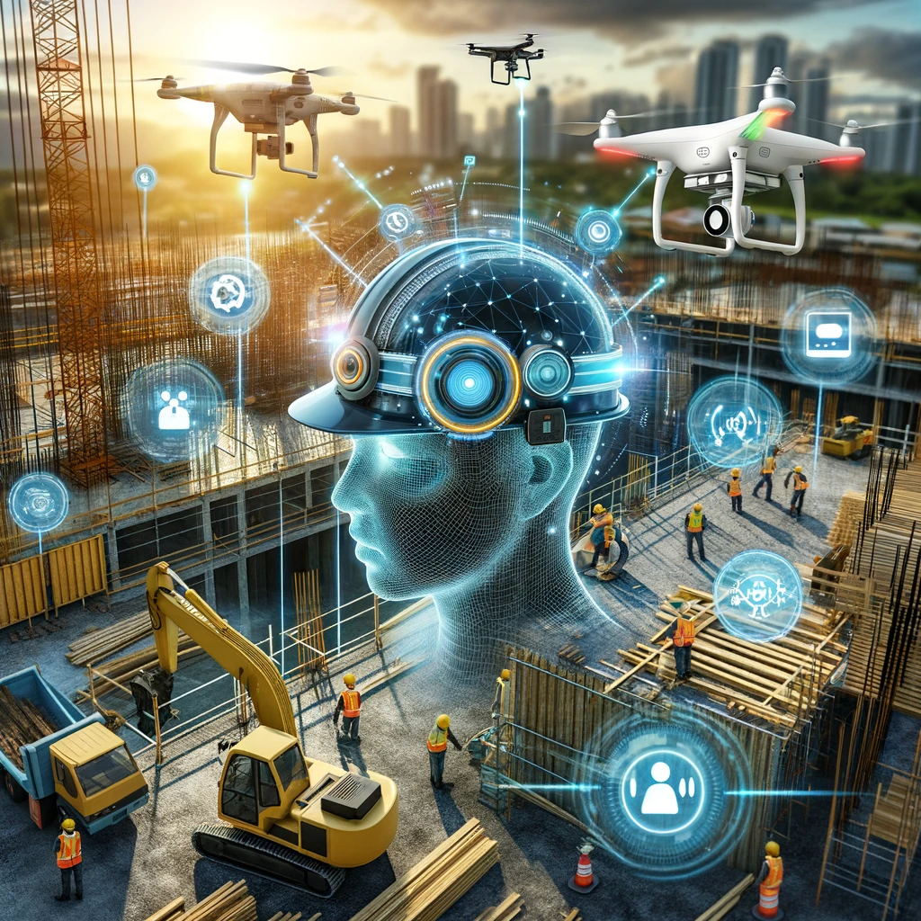 建築業界における生成AI活用のイメージ画像