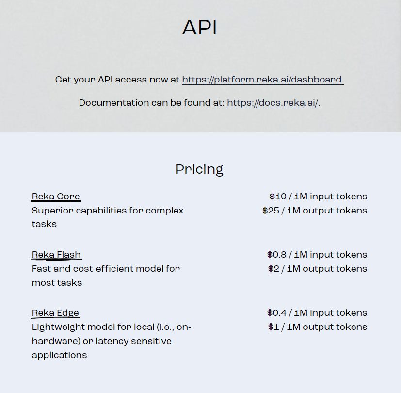 APIの利用料金表