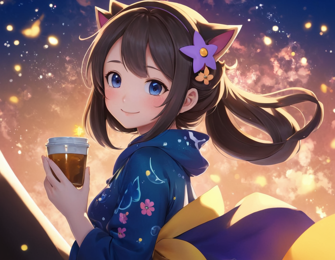 テキストプロンプトの要素が元の画像に足された