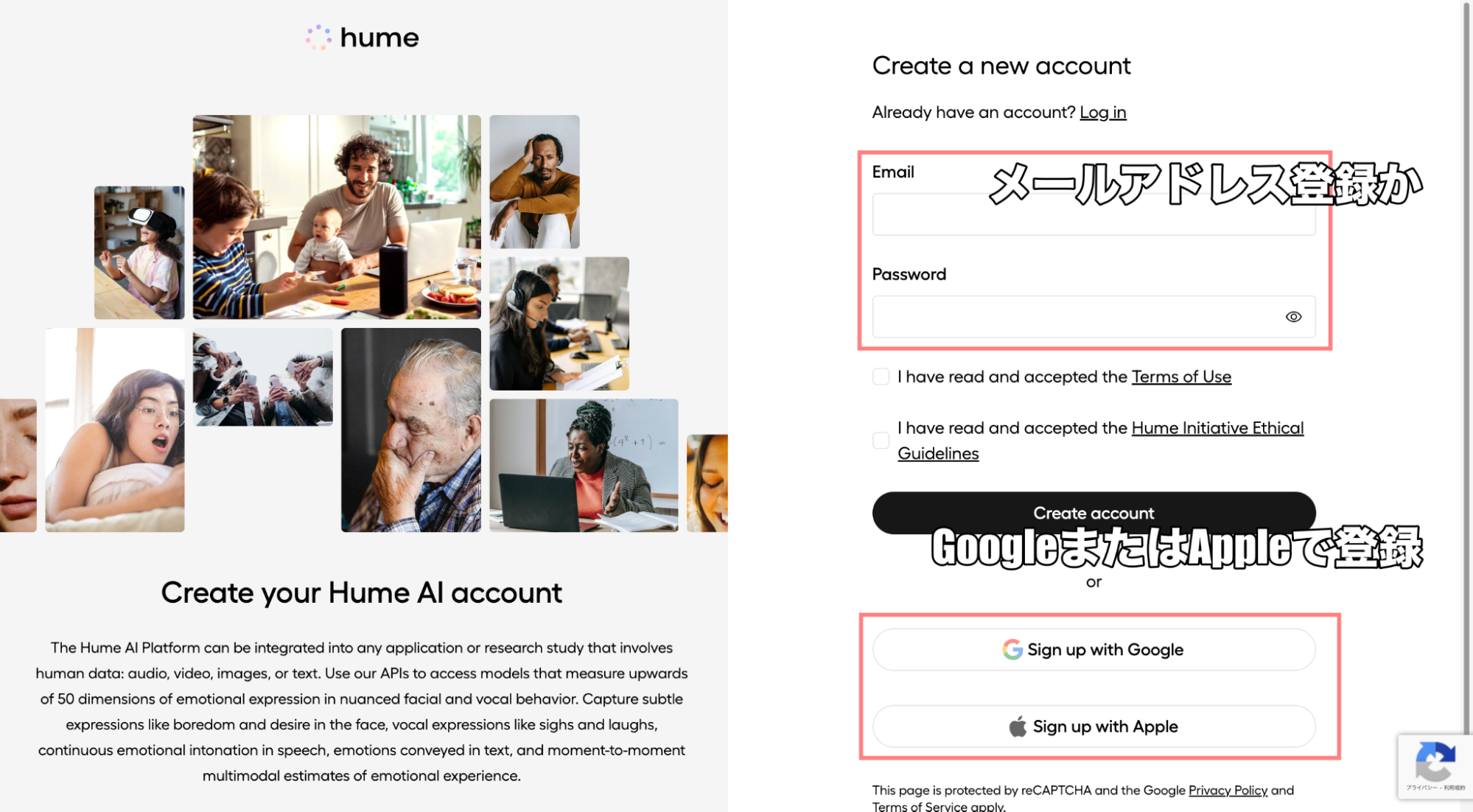 公式サイトにアクセスする