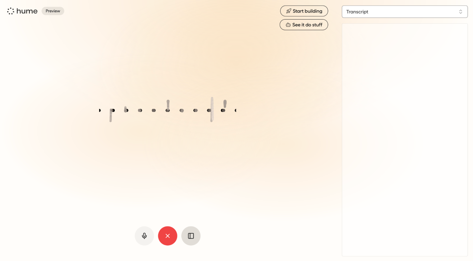 マイクボタンを使って実際に会話をしている画像