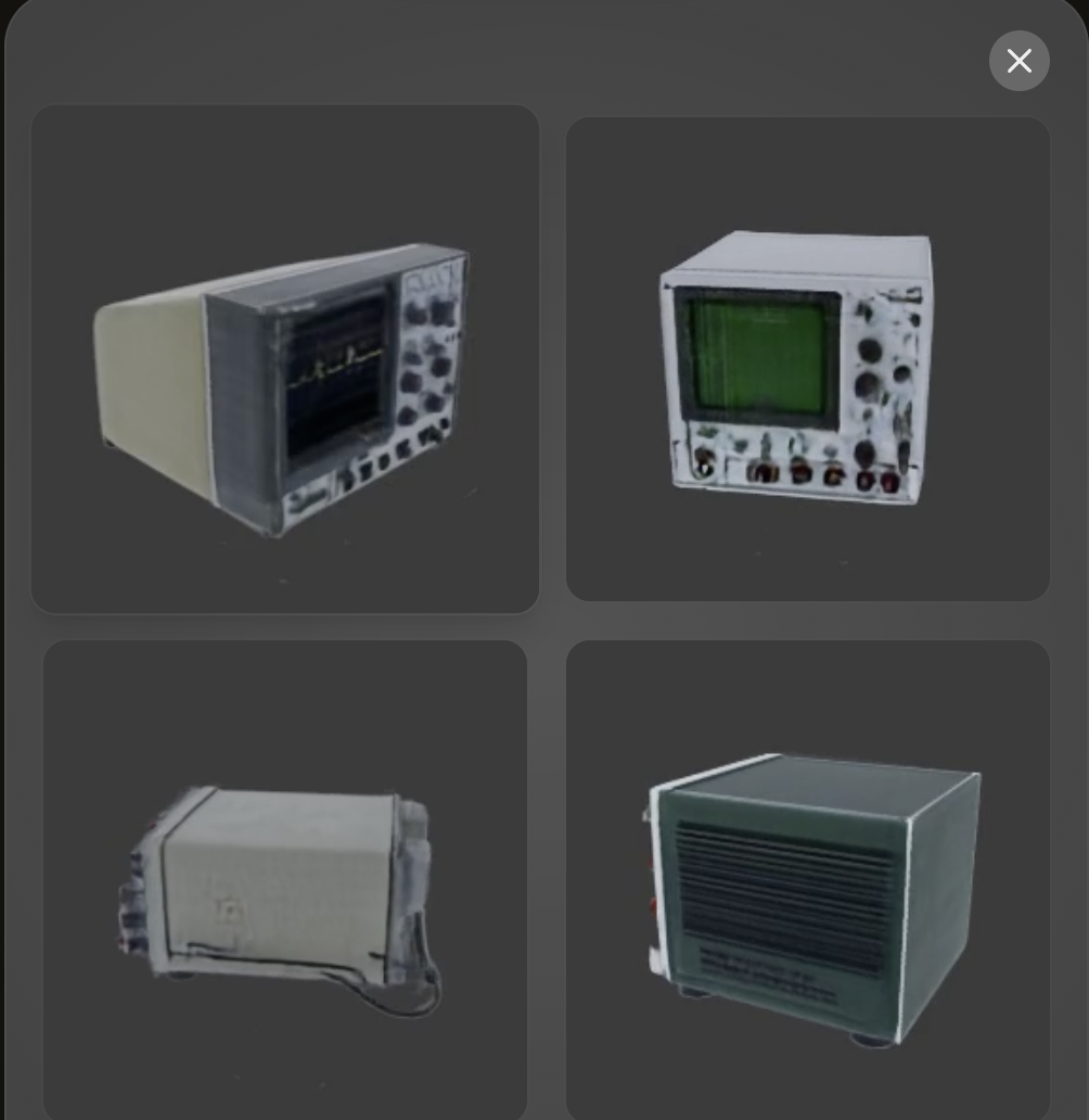 Luma Genieの3Dモデル　少し解像度が粗い